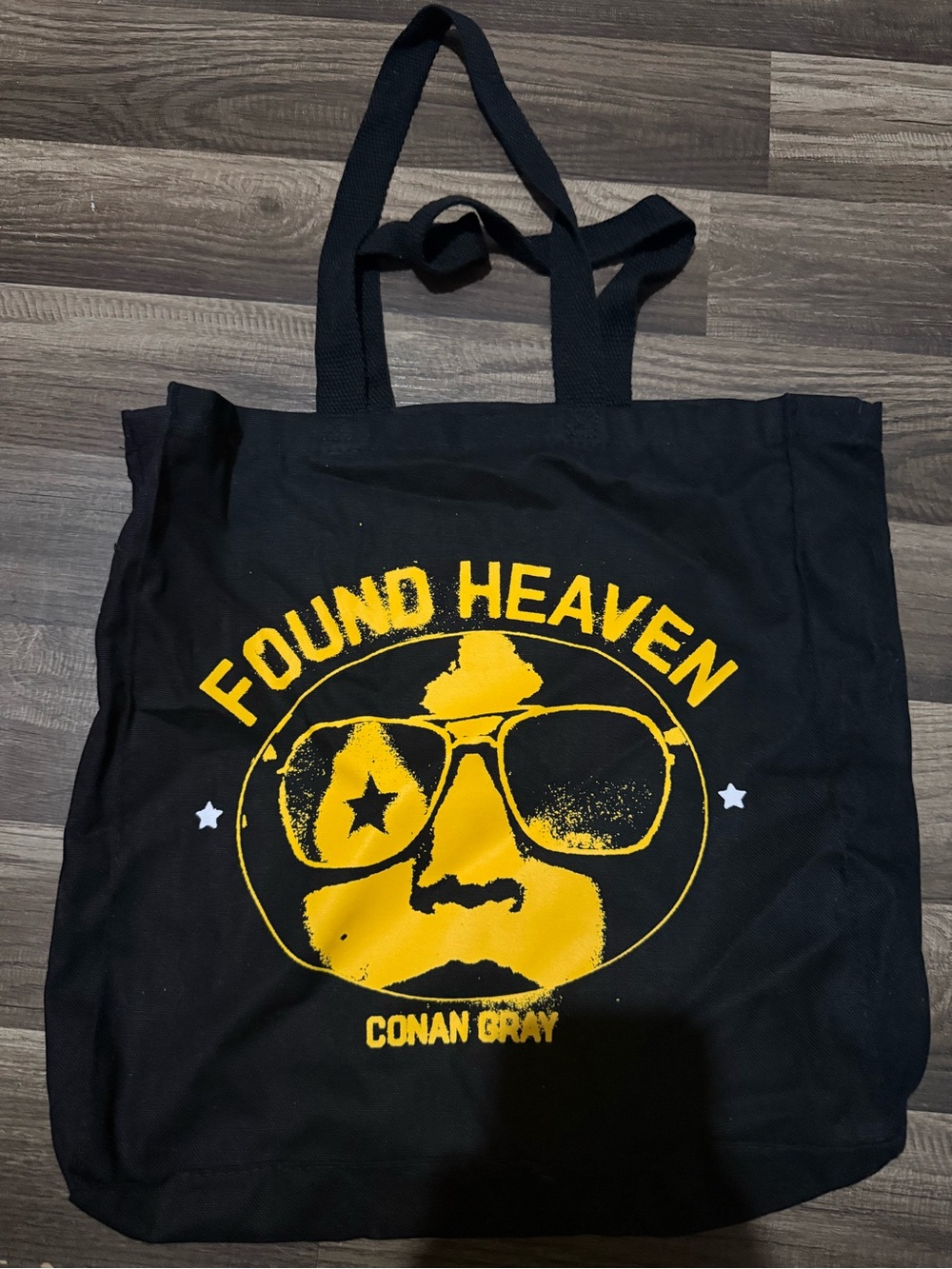 Found Heaven Live on Tour VIP Black & Yellow Tote Bag